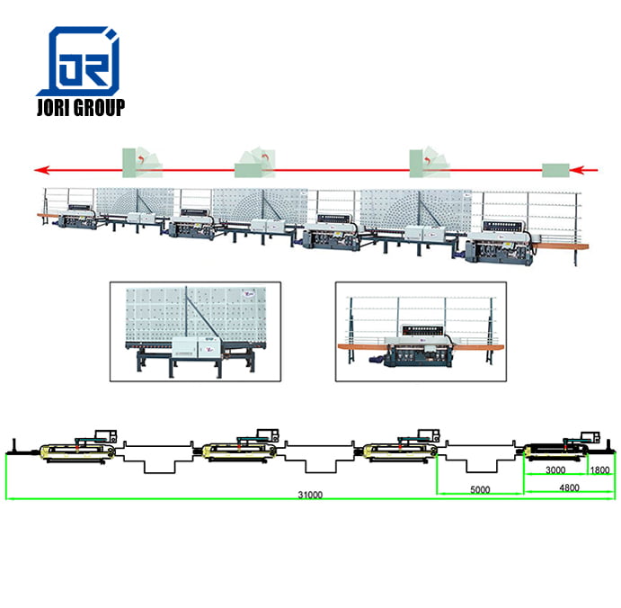 Automatic Vertical Glass Washing and Drying Machine